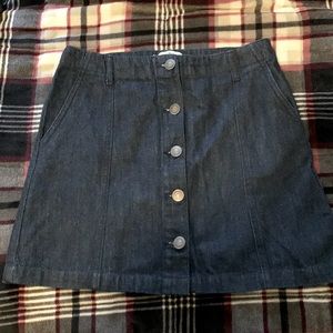 Denim mini skirt